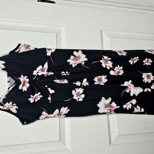 Floral Black Dress